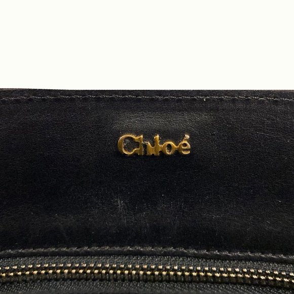 Chloe Aurore Black Leather Satchel Bag - Picture 4 of 11